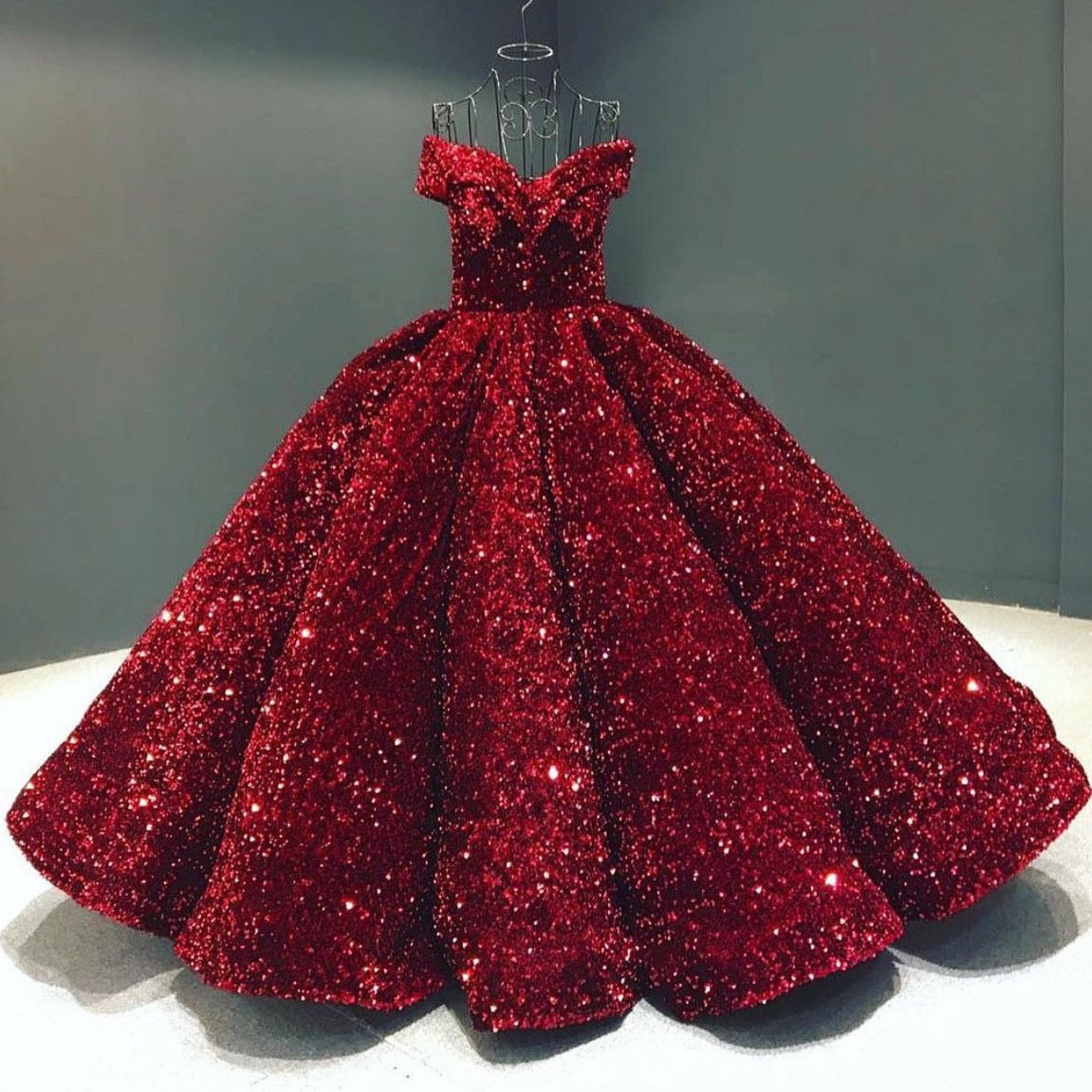 red wedding red cinderella gown