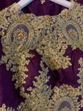 Purple & Gold Dress - Size 10/12 - Length 54inches