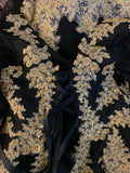 Black & Gold Dress - Size 14-16 - Length 52inches